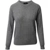 Theory Grey Cashmere Sweater In Grey