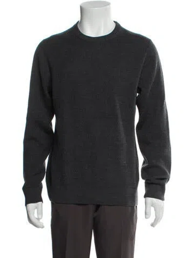 Pre-owned Theory Crew Neck Sweater Jacket In Gray