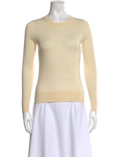 Pre-owned Theory Crew Neck Sweater In Neutral