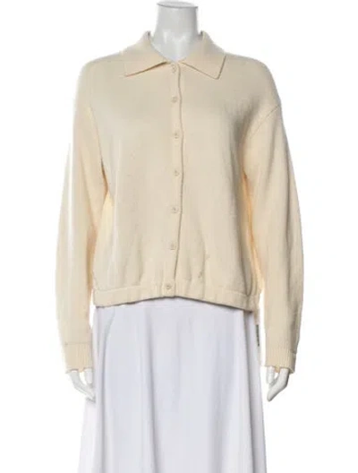 Pre-owned Theory Crew Neck Sweater In Neutral