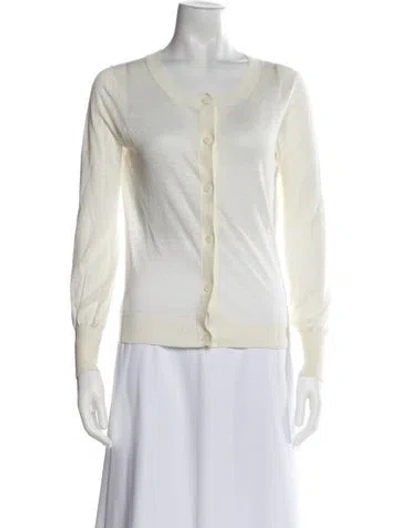 Pre-owned Theory Crew Neck Sweater In Neutral