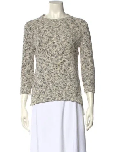 Pre-owned Theory Crew Neck Sweater In Neutral