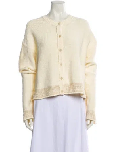Pre-owned Theory Crew Neck Sweater In Neutral