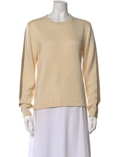 Pre-owned Theory Crew Neck Sweater In Neutral