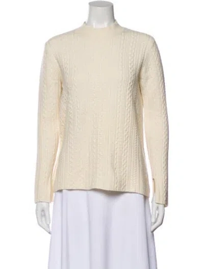 Pre-owned Theory Crew Neck Sweater In Neutral