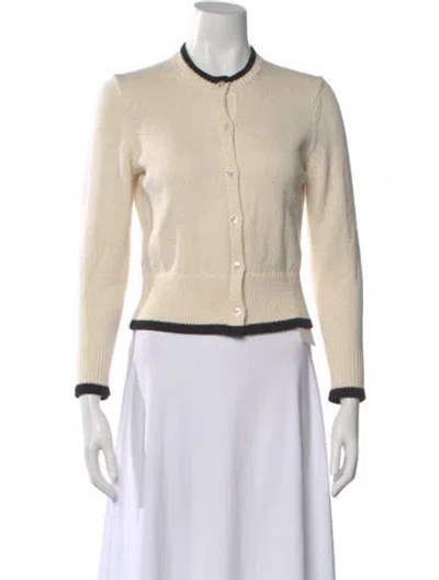 Pre-owned Theory Crew Neck Sweater In Neutral