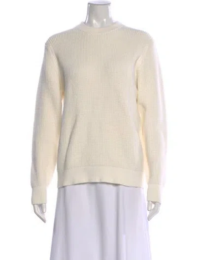 Pre-owned Theory Crew Neck Sweater In Neutral