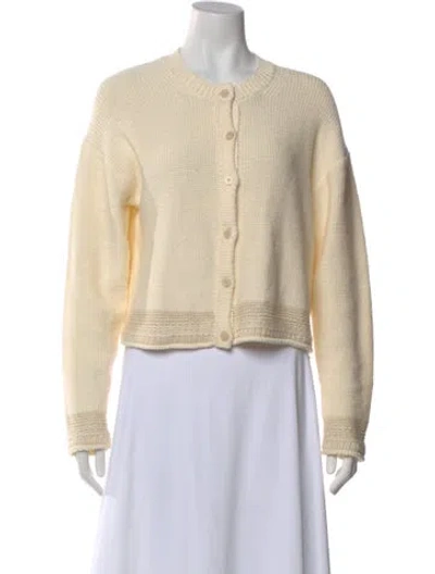 Pre-owned Theory Crew Neck Sweater In Neutral