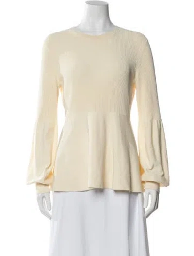 Pre-owned Theory Crew Neck Sweater In Neutral