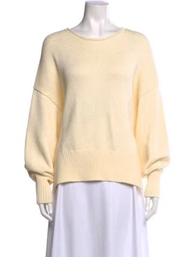 Pre-owned Theory Crew Neck Sweater In Neutral