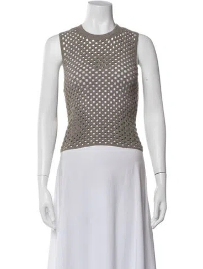 Pre-owned Theory Crew Neck Sweater In Neutral
