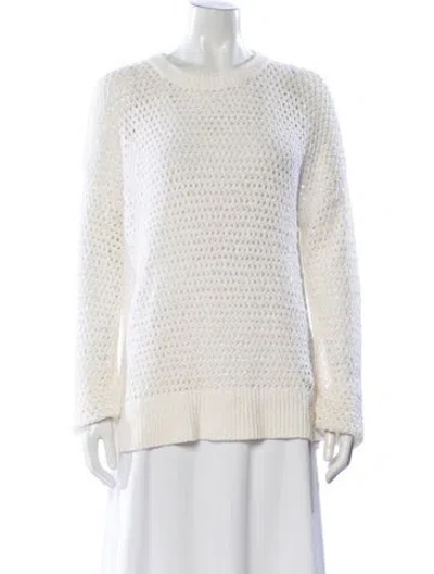 Pre-owned Theory Crew Neck Sweater In Neutral