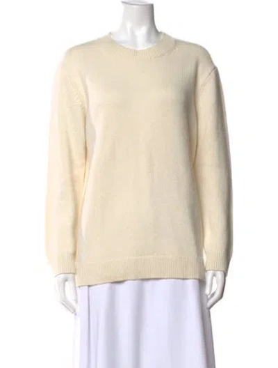 Pre-owned Theory Crew Neck Sweater In Neutral