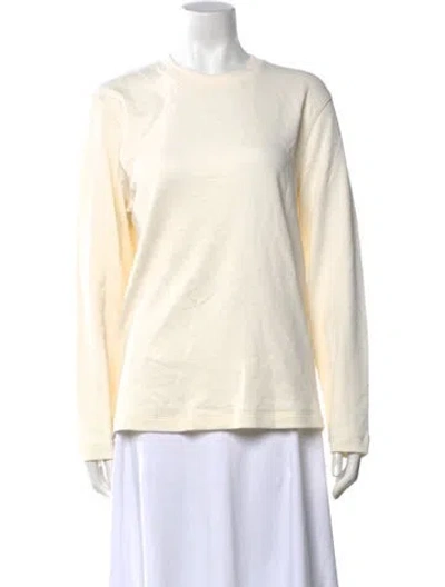 Pre-owned Theory Crew Neck Sweater In Neutral