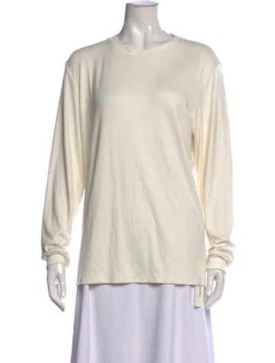 Pre-owned Theory Crew Neck Sweater In Neutral