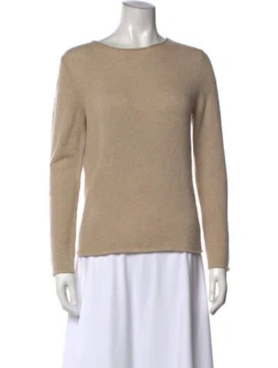 Pre-owned Theory Crew Neck Sweater In Neutral