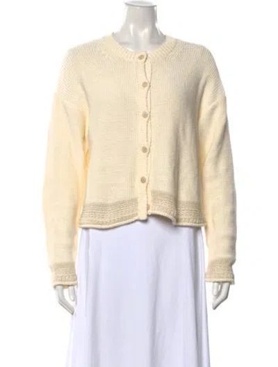 Pre-owned Theory Crew Neck Sweater In Neutral