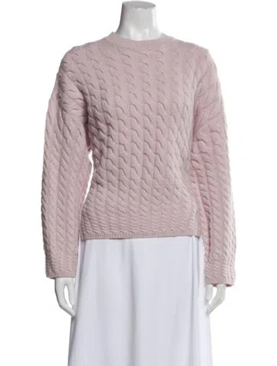 Pre-owned Theory Crew Neck Sweater In Purple