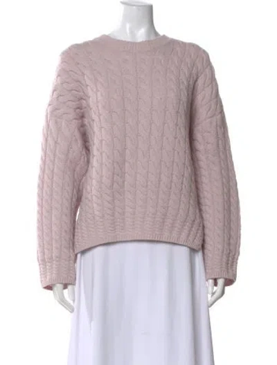 Pre-owned Theory Crew Neck Sweater In Purple