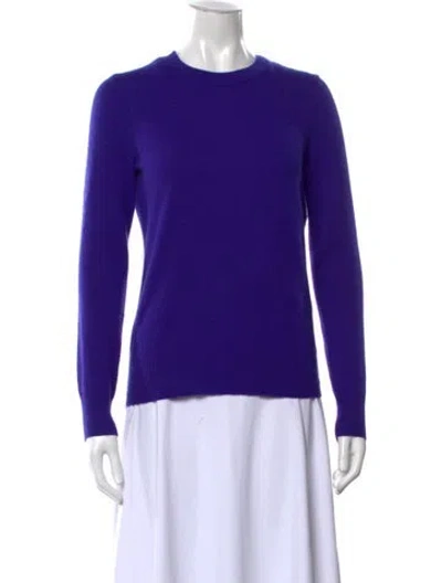Pre-owned Theory Crew Neck Sweater In Purple