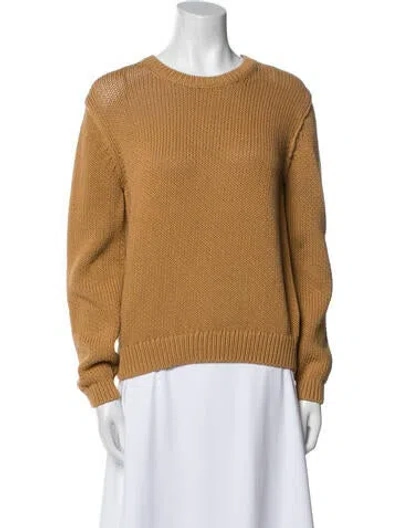 Pre-owned Theory Crew Neck Sweater W/ Tags In Brown