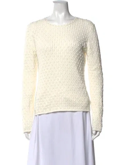 Pre-owned Theory Crew Neck Sweater W/ Tags In Neutrals