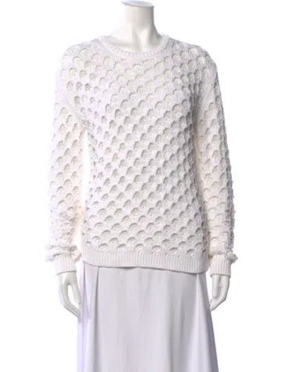 Pre-owned Theory Crew Neck Sweater W/ Tags In White