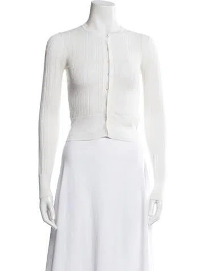 Pre-owned Theory Crew Neck Sweater In White