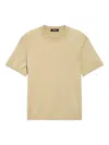 Theory Crew-neck T-shirt In Yellow