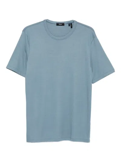 Theory Crew-neck T-shirt In Blue