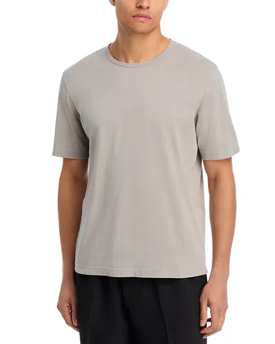 Theory Crew Neck Tee In Fade Jersey In Gray