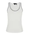 Theory Crew Neck Vest In White