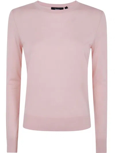 THEORY CREW-NECK WOOL SWEATER