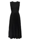 Theory 'midi Pleated Crew Neck Sleeveless Dress'