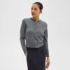 Theory Regal Buttoned Cardigan In Beige Wool In Husky