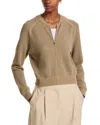 Theory Pointelle Bomber Taupe