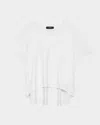 Theory Crewneck Pocket Tee In White