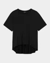 Theory Crewneck Pocket Tee In Black