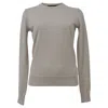 Theory Crewneck Regal Sweater In Ecru Wool In White