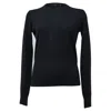 Theory Crewneck Knitted Jumper In Blue