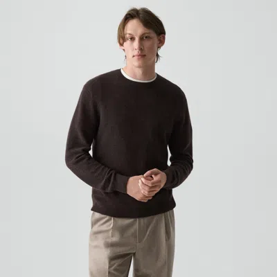 Theory Crewneck Sweater In Cashmere In Brown