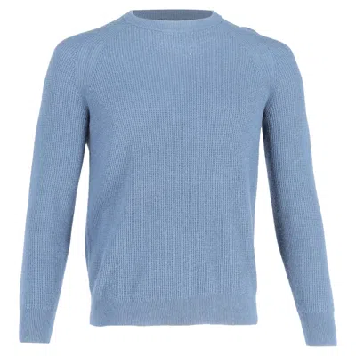 Theory Crewneck Sweater In Light Blue Wool
