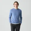 Theory Crewneck Sweater In Regal Wool In Blue