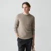 Theory Crewneck Sweater In Regal Wool In Brown