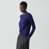 Theory Crewneck Sweater In Regal Wool In Blue