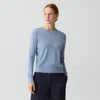 Theory Crewneck Sweater In Regal Wool In Blue