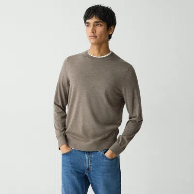Theory Crewneck Sweater In Regal Wool In New Walnut Melange