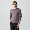 Theory Crewneck Sweater In Regal Wool In Purple