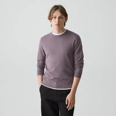 Theory Crewneck Sweater In Regal Wool In Purple