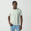 Theory Crewneck Tee In Perform Jersey In Light Greenstone